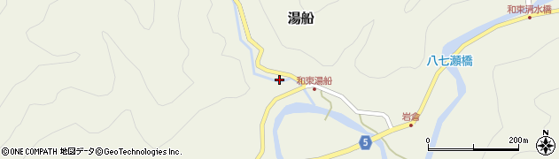 京都府和束町（相楽郡）湯船（猪の谷）周辺の地図