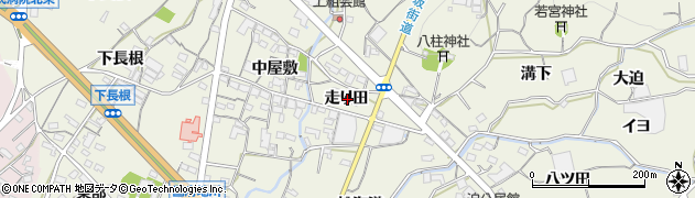 愛知県蒲郡市豊岡町走り田周辺の地図