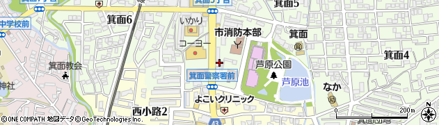 エイブル・ネットワーク　箕面店周辺の地図