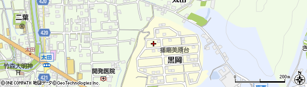 兵庫県揖保郡太子町黒岡7周辺の地図