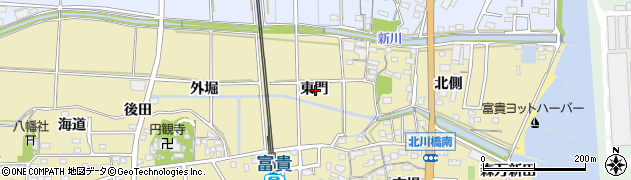 愛知県知多郡武豊町冨貴東門周辺の地図