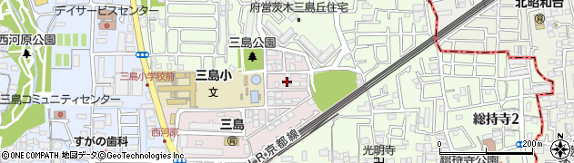 大阪府茨木市三島町7周辺の地図