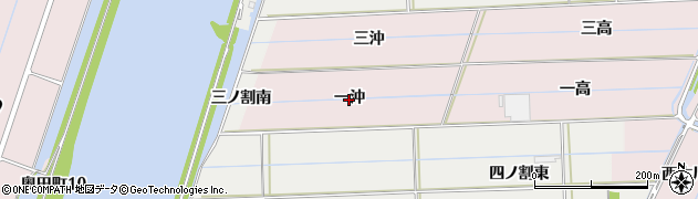 愛知県西尾市巨海町（一沖）周辺の地図