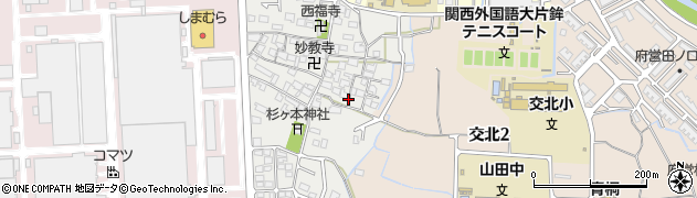 大阪府枚方市片鉾本町周辺の地図