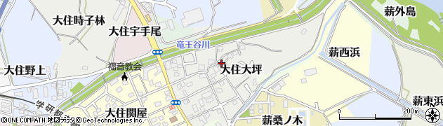 京都府京田辺市大住大坪34周辺の地図