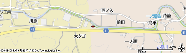 愛知県額田郡幸田町深溝上ケ井戸周辺の地図