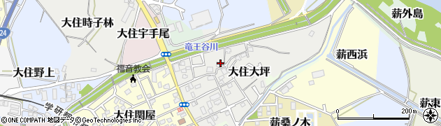 京都府京田辺市大住大坪40周辺の地図