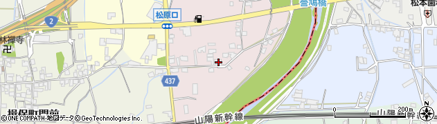 兵庫県たつの市誉田町片吹38周辺の地図