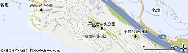 兵庫県西宮市名塩平成台15周辺の地図