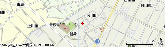 愛知県西尾市市子町下川田24周辺の地図