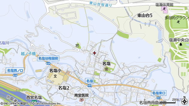 〒669-1147 兵庫県西宮市名塩の地図