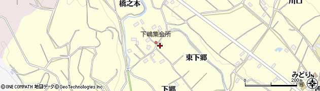 愛知県豊橋市石巻平野町（東下郷）周辺の地図