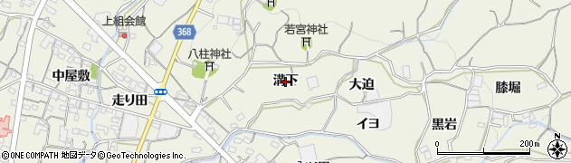 愛知県蒲郡市豊岡町（溝下）周辺の地図