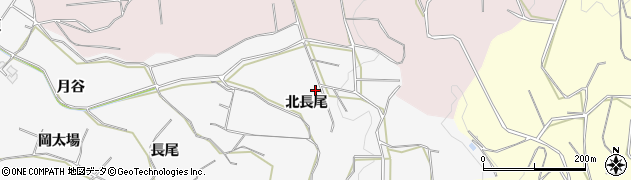 愛知県豊橋市石巻小野田町（北長尾）周辺の地図