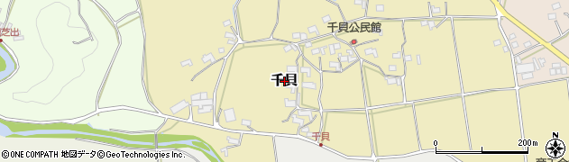三重県伊賀市千貝周辺の地図