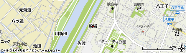 愛知県西尾市吉良町上横須賀（的場）周辺の地図