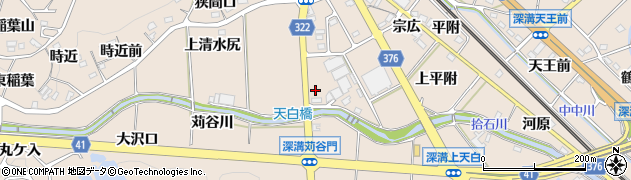 愛知県幸田町（額田郡）深溝（馬洗渕）周辺の地図