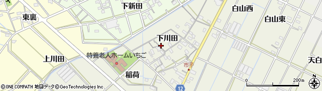 愛知県西尾市市子町下川田29周辺の地図