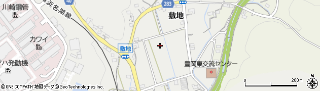 静岡県磐田市敷地周辺の地図