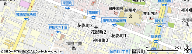 兵庫県姫路市花影町周辺の地図