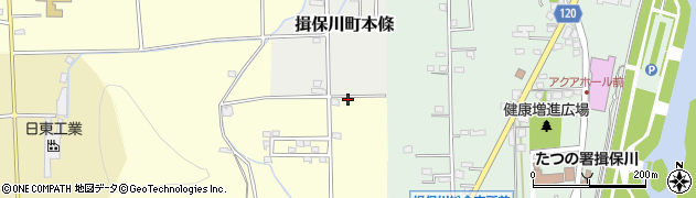 兵庫県たつの市揖保川町二塚481周辺の地図