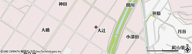 愛知県豊橋市賀茂町（大辻）周辺の地図