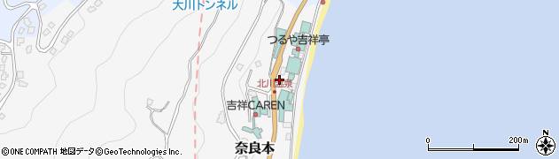 北川温泉旅館組合周辺の地図