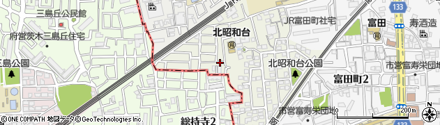 大阪府高槻市北昭和台町周辺の地図