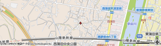 兵庫県姫路市広畑区西蒲田周辺の地図