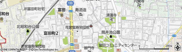 大阪府高槻市富田町周辺の地図