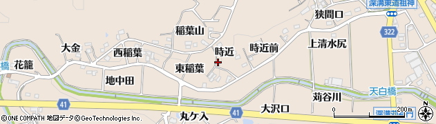 愛知県額田郡幸田町深溝時近18周辺の地図