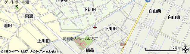 愛知県西尾市市子町下川田13周辺の地図