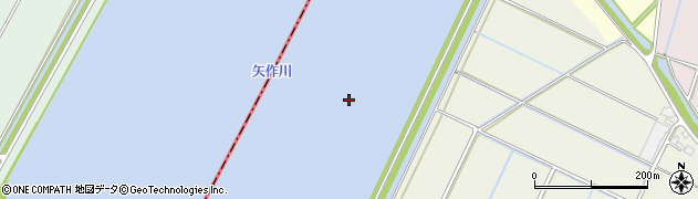 矢作川周辺の地図