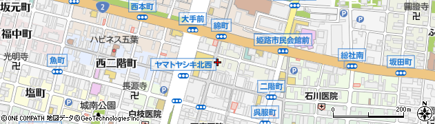 兵庫県姫路市綿町92周辺の地図