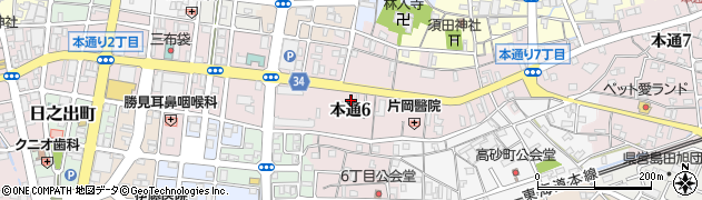 高岡米店周辺の地図