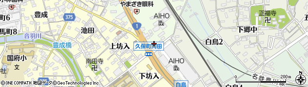 愛知県豊川市久保町向田5周辺の地図