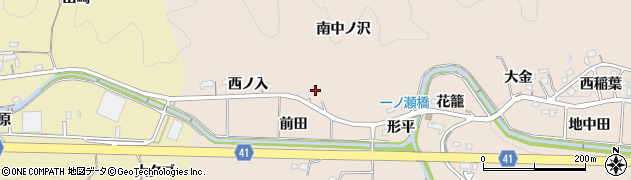愛知県幸田町（額田郡）深溝（南中ノ沢）周辺の地図