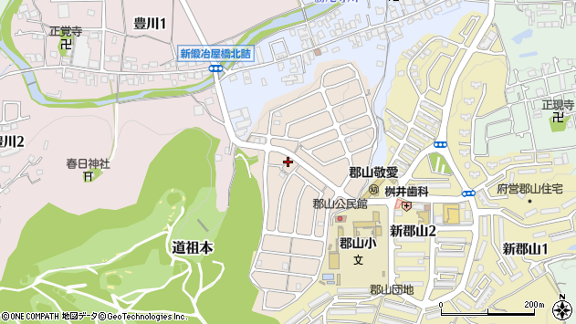 〒567-0076 大阪府茨木市井口台の地図