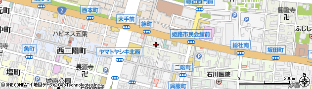 兵庫県姫路市綿町128周辺の地図