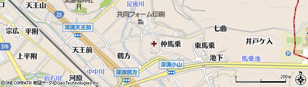 愛知県幸田町（額田郡）深溝（北楠木）周辺の地図