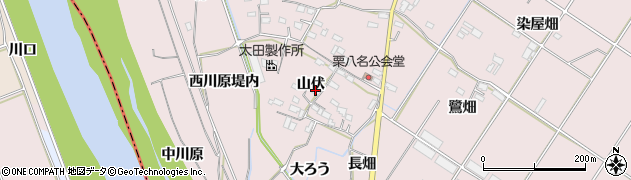 愛知県豊橋市賀茂町（山伏）周辺の地図