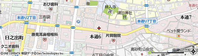 島田吉田線周辺の地図