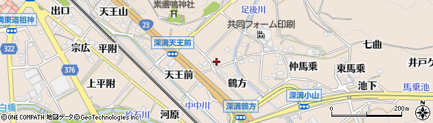 愛知県額田郡幸田町深溝江松56周辺の地図