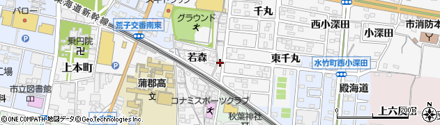 愛知県蒲郡市水竹町千丸224周辺の地図