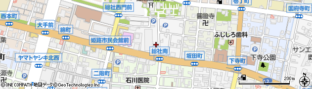 兵庫県姫路市総社本町71周辺の地図
