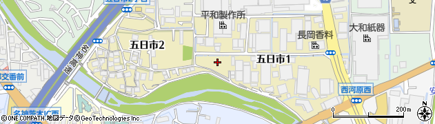 大阪府茨木市五日市周辺の地図