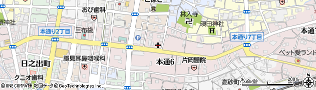 島田整体周辺の地図