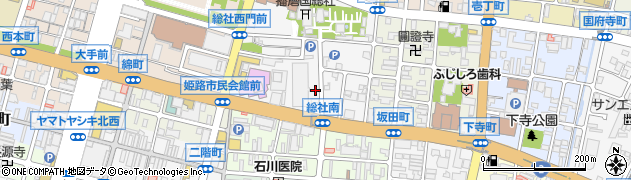兵庫県姫路市総社本町75周辺の地図
