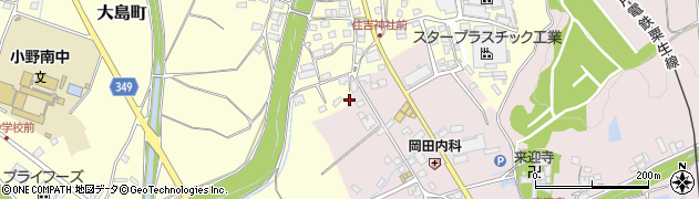 兵庫県小野市大島町1299周辺の地図