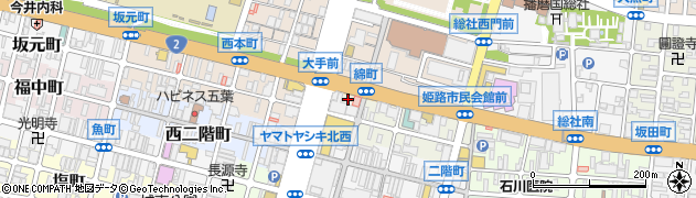 兵庫県姫路市綿町116周辺の地図